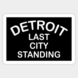 Detroit Last City Standing White Sticker